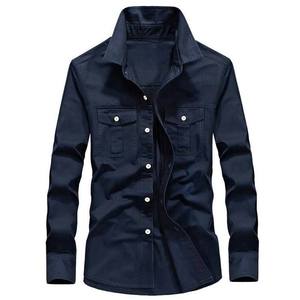 Chemises en jean pour hommes, chemise en denim, mode, haute qualité, coton, dernière collection 2026, grande taille, couleur unie, confortable, OEM - Product Image 4