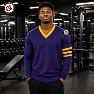 Vente en gros de cardigans en acrylique pour hommes Omega Embroidery Fraternity pour l'hiver |   Cardigan en molleton respirant à doublure polaire style personnalisé - Product Image 4