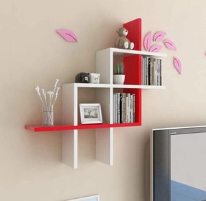 Étagères murales pour salon, en bois élégant, étagère murale pour livres, étagère murale pour photos, décorations, dans le salon, la cuisine - Product Image 3