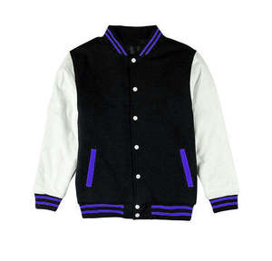 Veste universitaire unisexe personnalisée de haute qualité, imperméable, écologique et respirante, col rond, style Letterman - Product Image 4