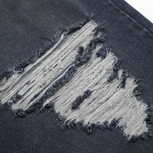 Jean en denim délavé coupe droite pour homme, taille haute, coupe ample, style décontracté, tissu en coton pour le printemps - Product Image 6