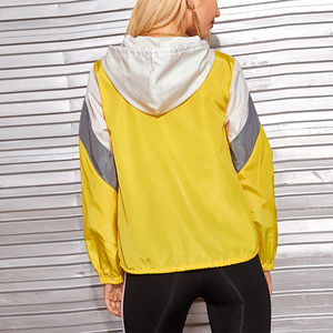Chaqueta Cortavientos Personalizada de Nuevo Estilo con Bloques de Color para Mujer - Product Image 4
