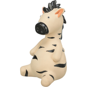 Giocattolo da masticare per animali domestici Zebra 15 cm in gomma morbida per cani - Product Image 2
