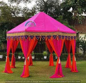 SHREE SIDHI VINAYAK <b>TENT</b> EXPORT Faltpavillon Marquee <b>Canopy</b> <b>Tent</b>-Cotton Double Layer MSI Frame Fire Retardant Windproof - Product Image 2