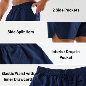 Shorts en coton et polyester personnalisés pour hommes, 385g, poids lourd, shorts d'extérieur, coton délavé, shorts vintage pour hommes, shorts de jogging en molleton français. - Product Image 2