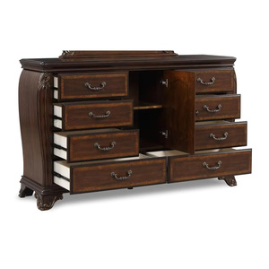 Moana Modern Dresser Made of Mahogany <b>Wood</b> Durable with Chocolate Finish and 8 Drawers for Bedroom & Living Room Use - Product Image 5