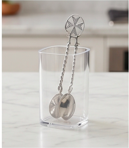 Cuillère de mariage élégante en acier inoxydable avec poignée torsadée, design étoile, pour ustensiles de cuisine, vaisselle et accessoires de restaurant - Product Image 2