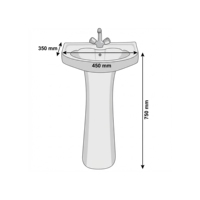 Ensemble WC mural monobloc en céramique moderne, chasse d'eau cyclonique, facile à nettoyer, siphon en P/S, pour villa, salle de bain, cuisine, école, hôtel