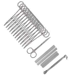 Ensemble chirurgical complet, kit d'instruments de chirurgie générale, acier inoxydable de qualité supérieure, réutilisable, autoclavable, outils chirurgicaux manuels - Product Image 6