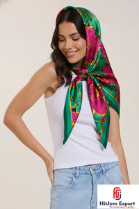 Foulards carrés de qualité supérieure Tissu doux et léger Impression numérique personnalisée Accessoires élégants Parfait pour l'approvisionnement en vrac - Product Image 6