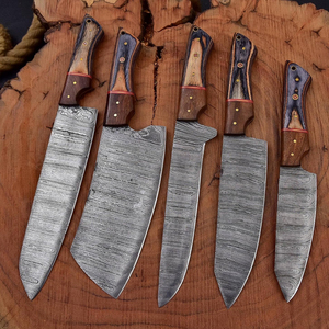 ชุดมีดเชฟเหล็กดามัสกัสคุณภาพสูง พร้อมลวดลายสวยงาม สำหรับการใช้งานเชิงมืออาชีพ - Product Image 3