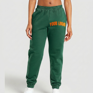 Pantalon de jogging décontracté pour femme, le plus vendu, 100 % coton, molleton 360 GSM, avec contraste en dentelle, qualité supérieure - Product Image 4