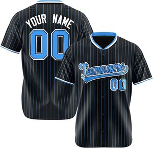Camiseta de Béisbol Personalizada con Nombre del Jugador, Ropa Deportiva con Impresión Digital, Transpirable, Antibacteriana, de Secado Rápido, 100% Poliéster, Unisex, Alta Calidad - Product Image 1