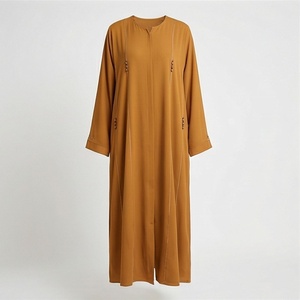 Ropa Islámica Personalizada para Mujer, Abaya Musulmana Holgada y Elegante, Color Personalizado, Talla Grande, Abaya con Mangas Murciélago y Cinturón Interior - Product Image 1