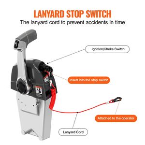 Centralina di controllo acceleratore marina Evinrude Johnson P, scatola di controllo remoto fuoribordo a montaggio superiore 5006186 per imbarcazioni - Product Image 5