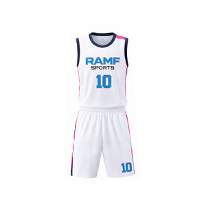 Ensemble de maillots et shorts de basketball unisexe réversibles, uniformes sportifs personnalisables double face, option grandes tailles, anti-humidité - Product Image 1