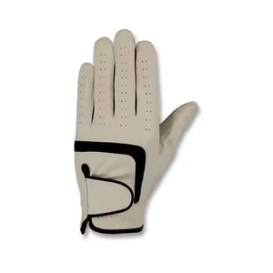 Gants de golf en peau de mouton respirants, fournis directement par l'usine, pour l'entraînement sportif, design unique personnalisé, sangle de poignet réglable, pour adulte - Product Image 3
