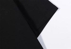 T-shirts pour hommes de haute qualité, faible MOQ, marque personnalisée, 100% coton, col en V, manches courtes, tricot uni, bordure contrastante, OEM, vente en gros, formel - Product Image 4