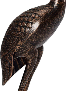 Estatua de Grulla para Exteriores, Jardín, Escultura de Grulla de Aluminio Fundido, Resistente al Polvo y a la Intemperie, Juego de 2, Bronce Antiguo - Product Image 3