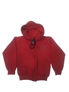 Sudadera de Primera Calidad para Hombre, Corte Regular, con Bolsillos con Cremallera, Tejido Grueso, 100% Algodón, Color Sólido, Invierno, Tinte Liso - Product Image 2