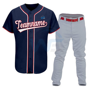 Uniforme de baseball en polyester respirant avec logo personnalisé, dernier design, haute qualité, prix raisonnable, vente chaude - Product Image 4