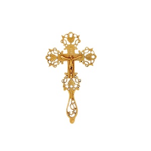 Caja de latón de alta calidad hecha a mano con grabado de cruz para regalos cristianos y almacenamiento de recuerdos sagrados - Product Image 2