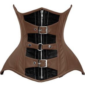 คอร์เซ็ตของผู้หญิงวินเทจชุดกระชับสัดส่วนเซ็กซี่แบบโอเวอร์บัสท์คอร์เซ็ทหนังระบายอากาศทันสมัยสำหรับขนาดใหญ่พิเศษ - Product Image 2
