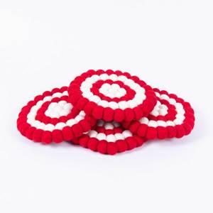 Ensemble de 4 boules rondes en feutre colorées (1 cm) - Décoration de table et accessoires - FeltandWool - Product Image 4
