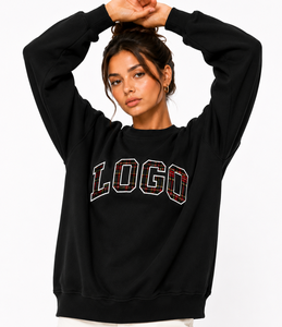 Women's Oversized <b>Turtleneck</b> Sweatshirt Solid Color Knitted Short Sleeve Winter Wear Regular Fit Drop-Shoulder Design Front 100% - Product Image 1