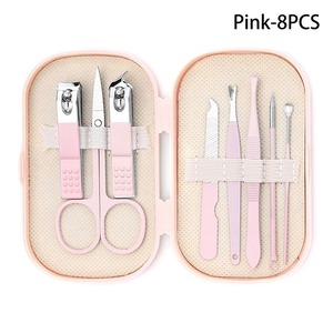 8/14/18pcs Professional Durable Stainless Steel Nail Clipper Set Manicure Pedicure Kit Portable Travel <b>Case</b> Earpick Nail <b>File</b> - Product Image 6