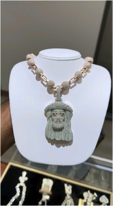 จี้พระเยซูทรงกลับหัวประดับเพชรโมอิสซาไนต์เต็มตัวแบบฮิปฮอปสำหรับผู้ชาย เงินแท้ 925 - Product Image 5