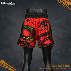 Pantalones Cortos de Boxeo Muay Thai con Diseño Personalizado, Ligeros, de Secado Rápido, Colores Degradados, Satén/Poliéster/Algodón - Product Image 5