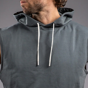 Top Trending Product Sleeveless Sports Hoodie Gym <b>Workout</b> Fitness Running Casual Modern Athletic Design Men Sleeveless <b>Hoodies</b> - Product Image 5