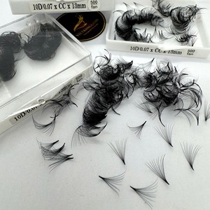 ขนตาปลอมแบบพัดสำเร็จรูป รุ่น Narrow Matte Black D/CC/M/L Curl ความหนา 0.03 0.05  ฐานแหลม  ทำมือ  ให้ความหนาแบบ Mega Volume - Product Image 3