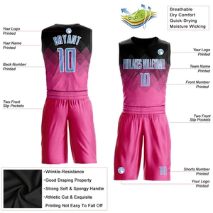 Uniforme de basket-ball personnalisé de haute qualité en 100% polyester, taille plus, respirant, design OEM, 100% polyester - Product Image 2