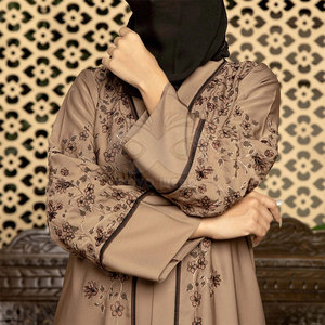 Elegante Abaya Negra Lisa para Mujer, Vestido Largo para Damas Musulmanas, Estilo Dubái, Ropa Islámica Modesta, Tela Suave Nida, Venta al Por Mayor - Product Image 4