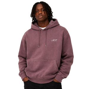 เสื้อฮู้ดดี้ผ้าฝ้ายฟลีซวินเทจทรงโอเวอร์ไซส์สำหรับผู้ชาย สวมใส่สบาย สไตล์สตรีทแวร์ รับสกรีนโลโก้ ผ้าหนา น้ำหนักมาก สั่งซื้อขั้นต่ำน้อย จัดส่งจำนวนมาก - Product Image 1