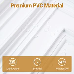Confezione da 12 Pannelli per Controsoffitto in PVC 60x60 cm, Impermeabili, con Texture 3D, Design Cinese per Casa e Ufficio - Product Image 4