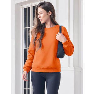 Sudaderas con Capucha para Mujer Sin Cordón, Estilo Holgado, Manga Larga, Felpa Suave, Mezcla de Algodón, Casual - Product Image 5