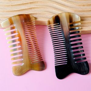 Peigne en corne de buffle de qualité supérieure, design personnalisé, fabrication artisanale à 100%, pour femme, homme et usage en salon, produit très demandé. - Product Image 5