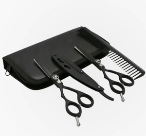 Kit de ciseaux à effiler professionnels en acier inoxydable à lame tranchante pour la coupe de cheveux, outils de salon ARISTON INTERNATIONAL à vendre - Product Image 2