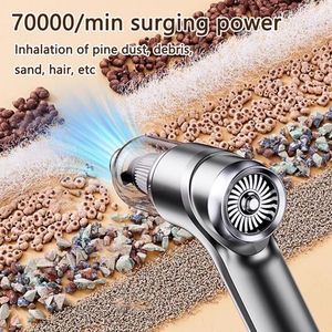 Compact Lightweight Car-Mounted Rope Vacuum Cleaner High Power with High Suction Dual Purpose for Dry & Wet Use - Product Image 1