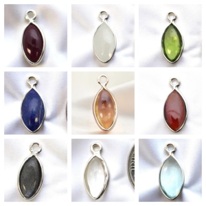 Colgante de rubí marquesa de 10x5 mm en bisel de plata de ley – Joyería artesanal con piedras preciosas - Product Image 2