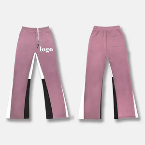 Pantalones Deportivos Casuales para Hombre, Azules, con Cintura Elástica, Cordón Ajustable, Franja Lateral, Múltiples Bolsillos - Product Image 2