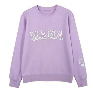 Sweat-shirts à capuche brodés pour femmes, design à carreaux confortable avec logo brodé, collection Printemps, ODM, en flanelle écologique, pour maman - Product Image 4