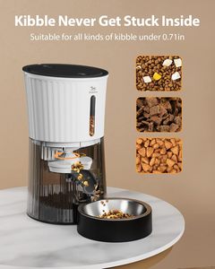 4L Automatic <b>Cat</b> <b>Feeder</b> with Programmable <b>Timer</b> and Portion Control for <b>Cats</b> and Dogs - Product Image 6