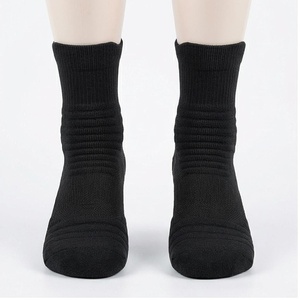 Chaussettes noires à la cheville, tricotées, respirantes, décontractées, pour usage quotidien, pour adultes - Product Image 1