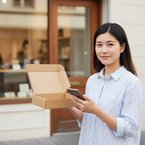Dossiers en carton ondulé brun du Vietnam avec logo personnalisé pour emballage de montres et lunettes, doublure en éponge écologique, expédition par avion - Product Image 5