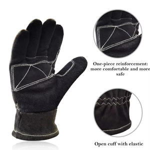 High Quality AB Grade Men Pure Cow Hide Split Cowhide Leather Safety Hand Rigger Gardening Construction <b>Driver</b> Gloves For Work - Product Image 6
