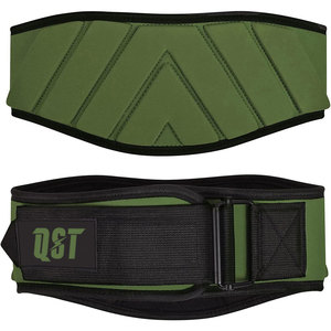 เข็มขัดพยุงเอวสำหรับยกน้ำหนัก QST ปรับได้ ระบายอากาศได้ดี สีดำชมพู สำหรับฝึกความแข็งแรง ทำจากนีโอพรีน กันลื่น - Product Image 4